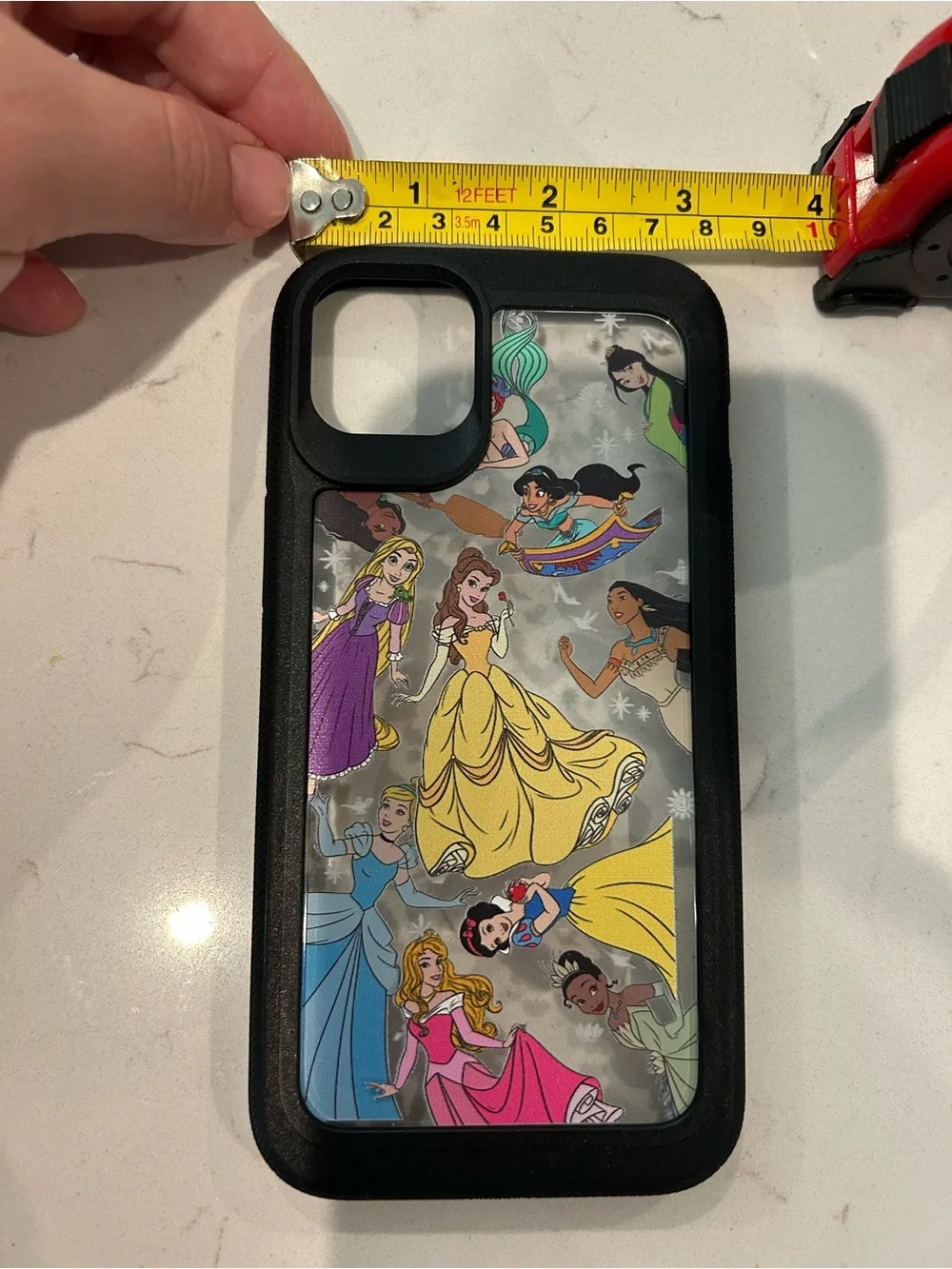 DISNEY PARKS Princesses 3D D-Tech Black iPHONE 14 & 15 Pro Max Phone Case Cover